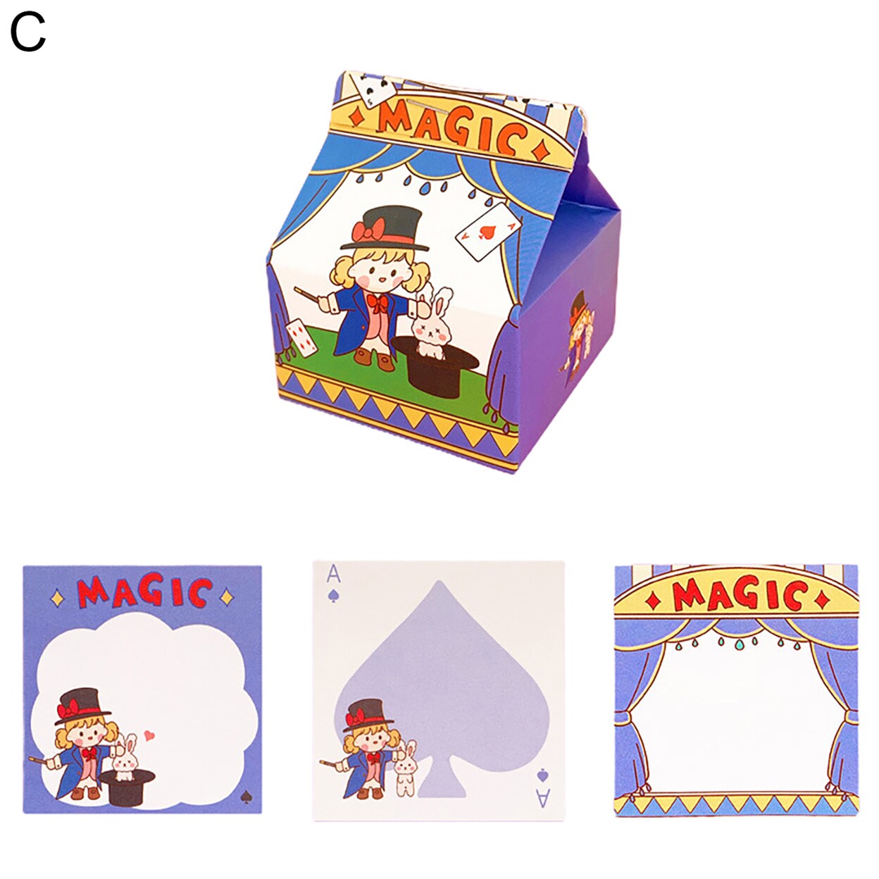 Generic Memo Pad Milk Pattern DIY Paper Daily Tabs Mini Notepad for Recording