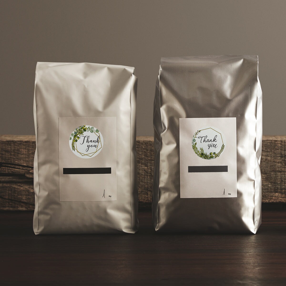 Wrapables 1.5" / 2" Thank You Stickers Roll, Sealing Stickers and Labels for Boxes, Envelopes, Bags, Small Businesses, Weddings, Parties (500pcs)