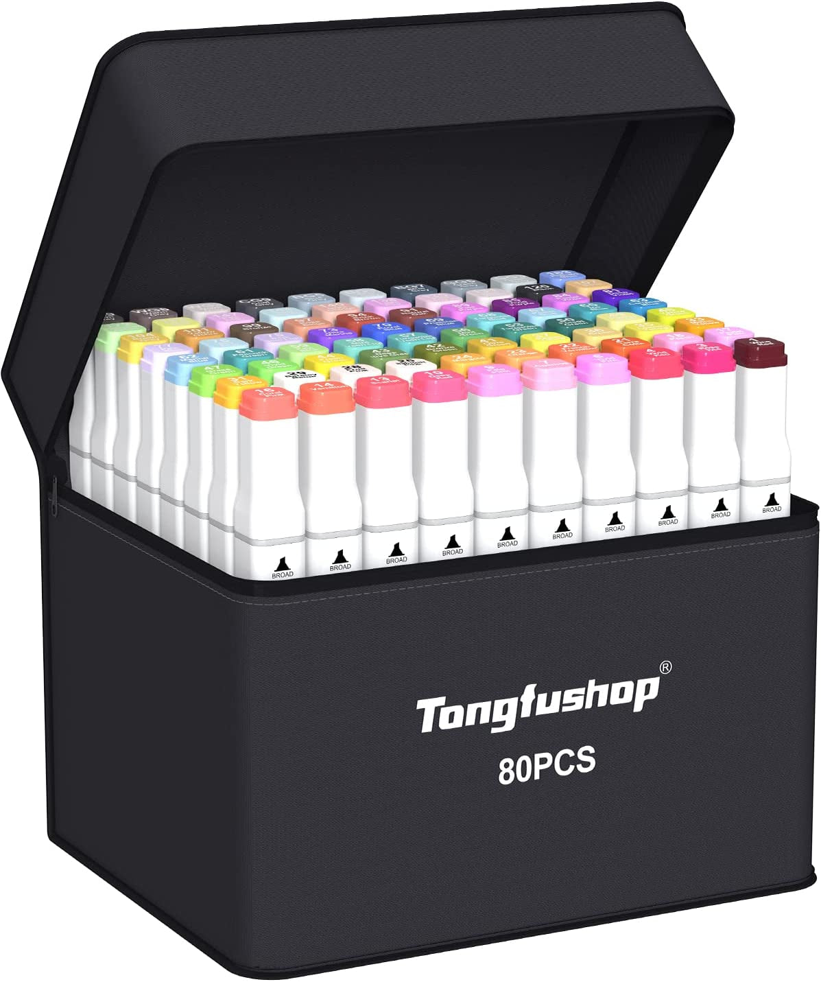 Tongfushop Illustration Marker Set 60 Colors Quick Drying Good Coloring