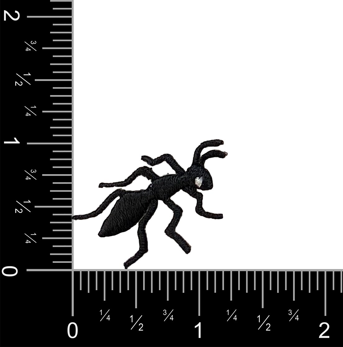 Black Ant, Facing Right, Picnic, Insects, Bugs, Embroidered, Iron on Patch