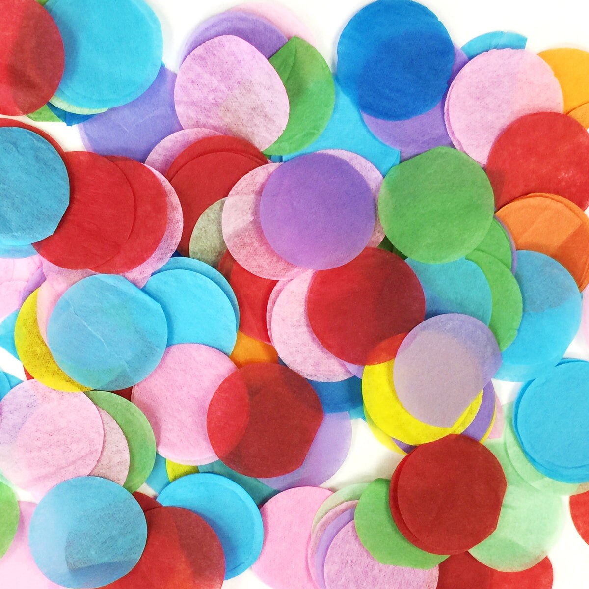 Wrapables Round Tissue Paper Confetti, 1&#x22;