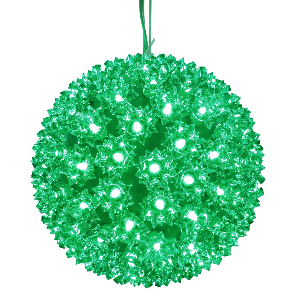 Vickerman 100Lt x 7.5&#x22; LED Green Starlight Sphere