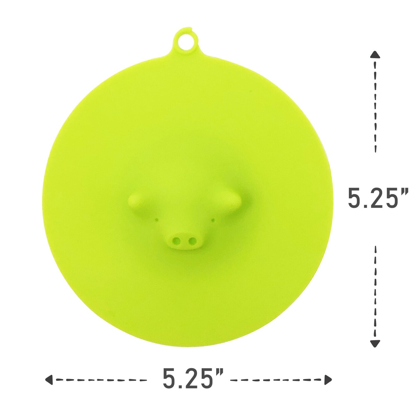 Wrapables Silicone Cup Lids, Large Anti-Dust Leak-Proof Coffee Mug Covers for Hot and Cold Drinks (Set of 6), Cute Piggies