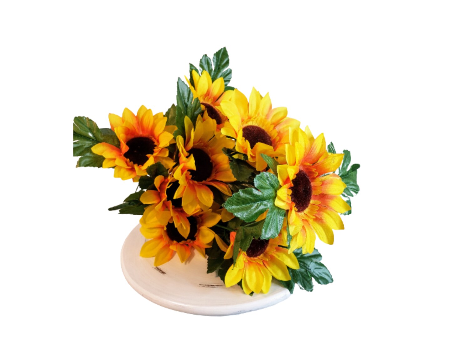 Bright and Cheery Artificial Sunflower Bush YellowFN1576 Michaels