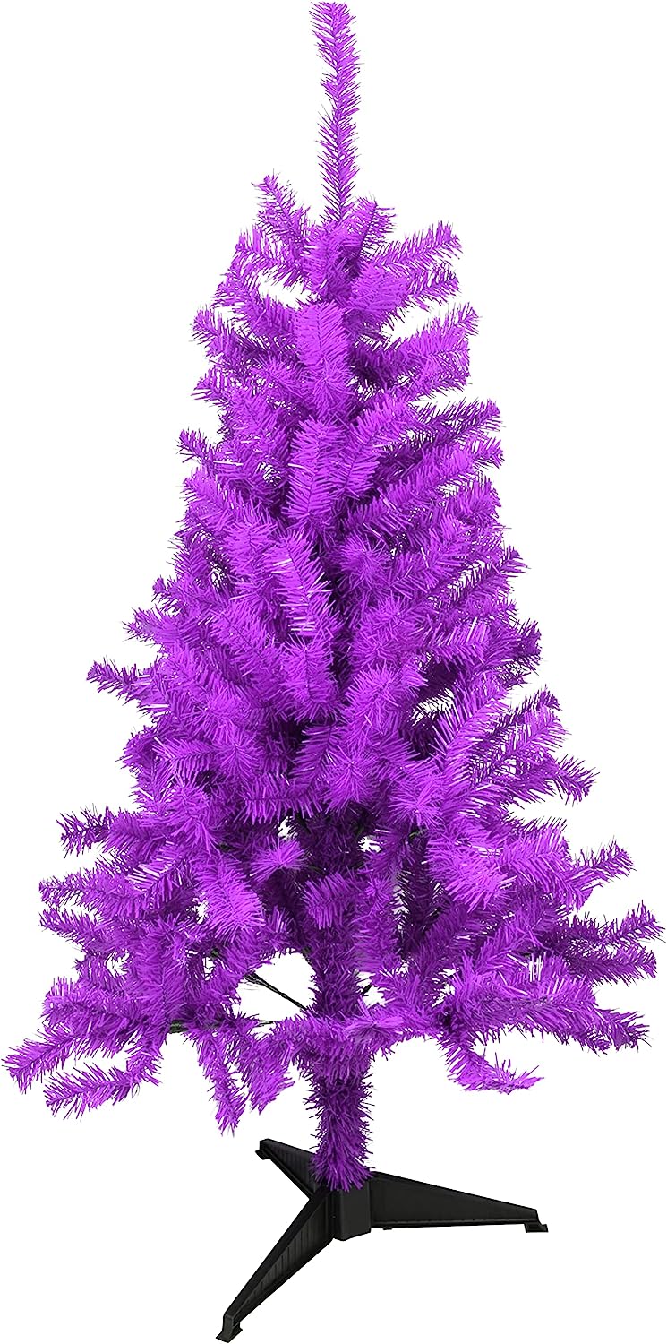 Tree Buddees Purple Halloween/Christmas Tree 4 Feet Tall Decoration