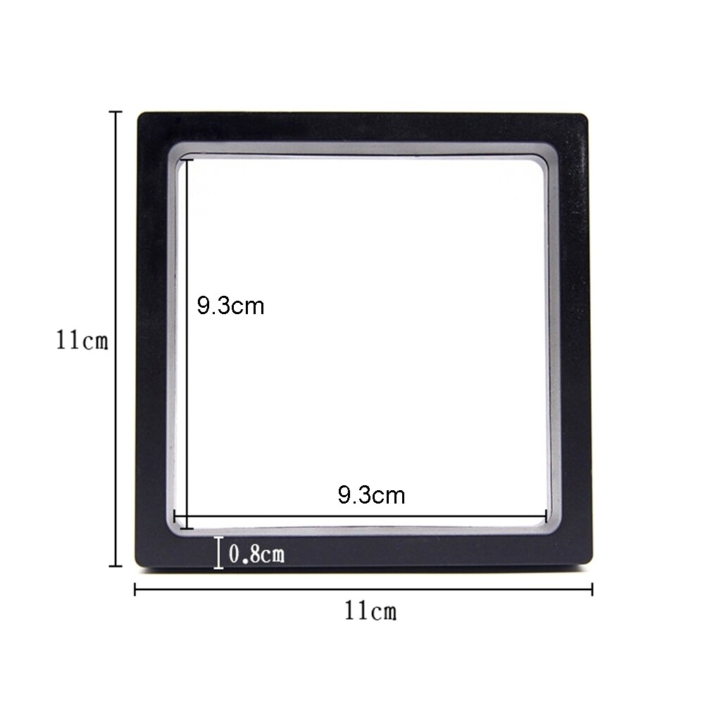 Transparent Jewelry Display Box Suspended Floating Ring Bangle Stand Holder Case