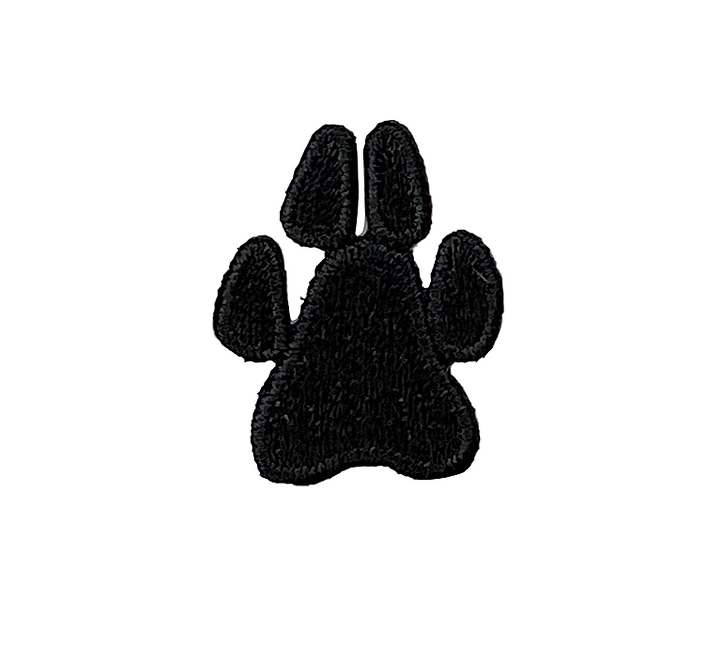 Black Paw Print, Pets, Miniature Patches, Embroidered, Iron on Patch