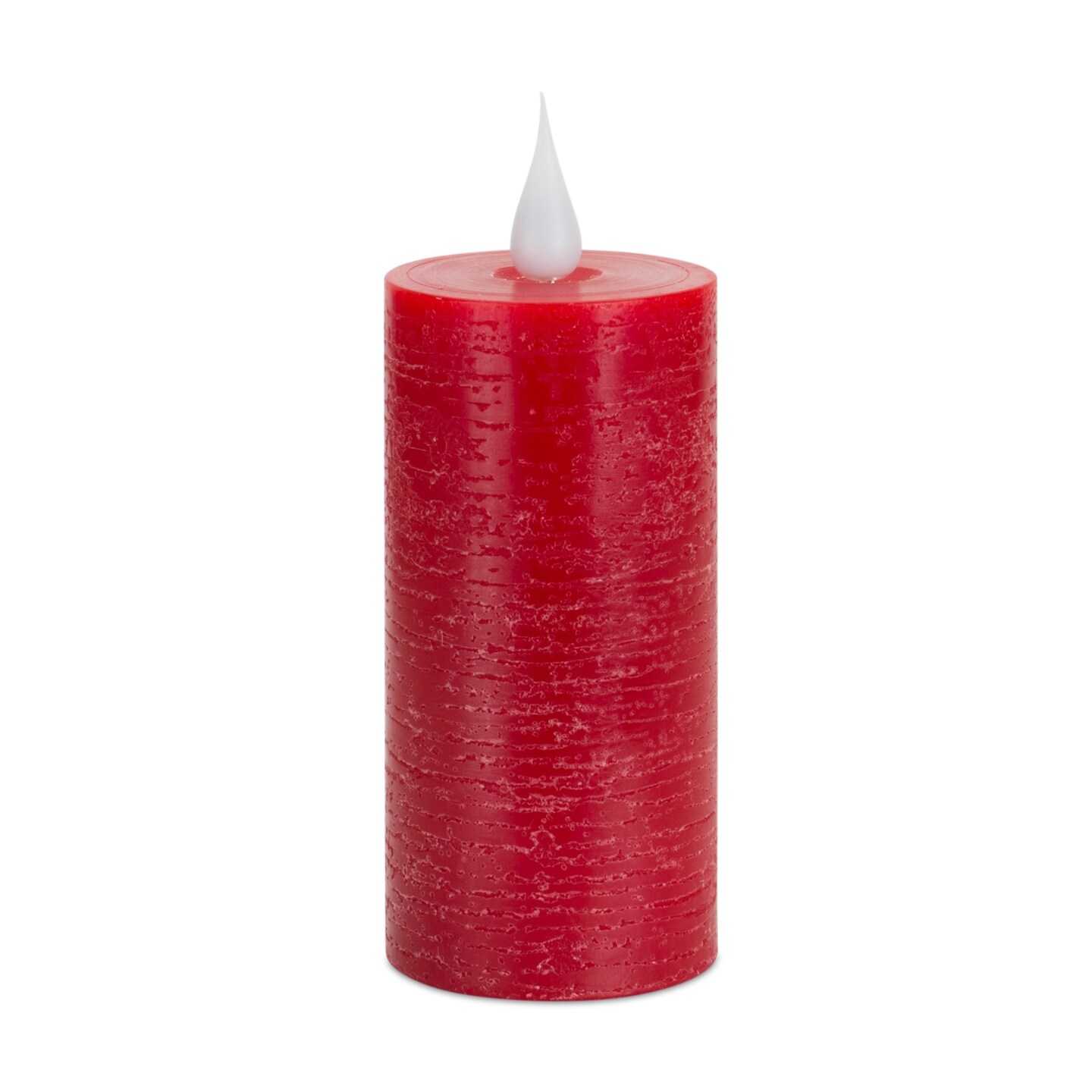 Melrose 4&#x22; Red LED Lighted Flickering Candle