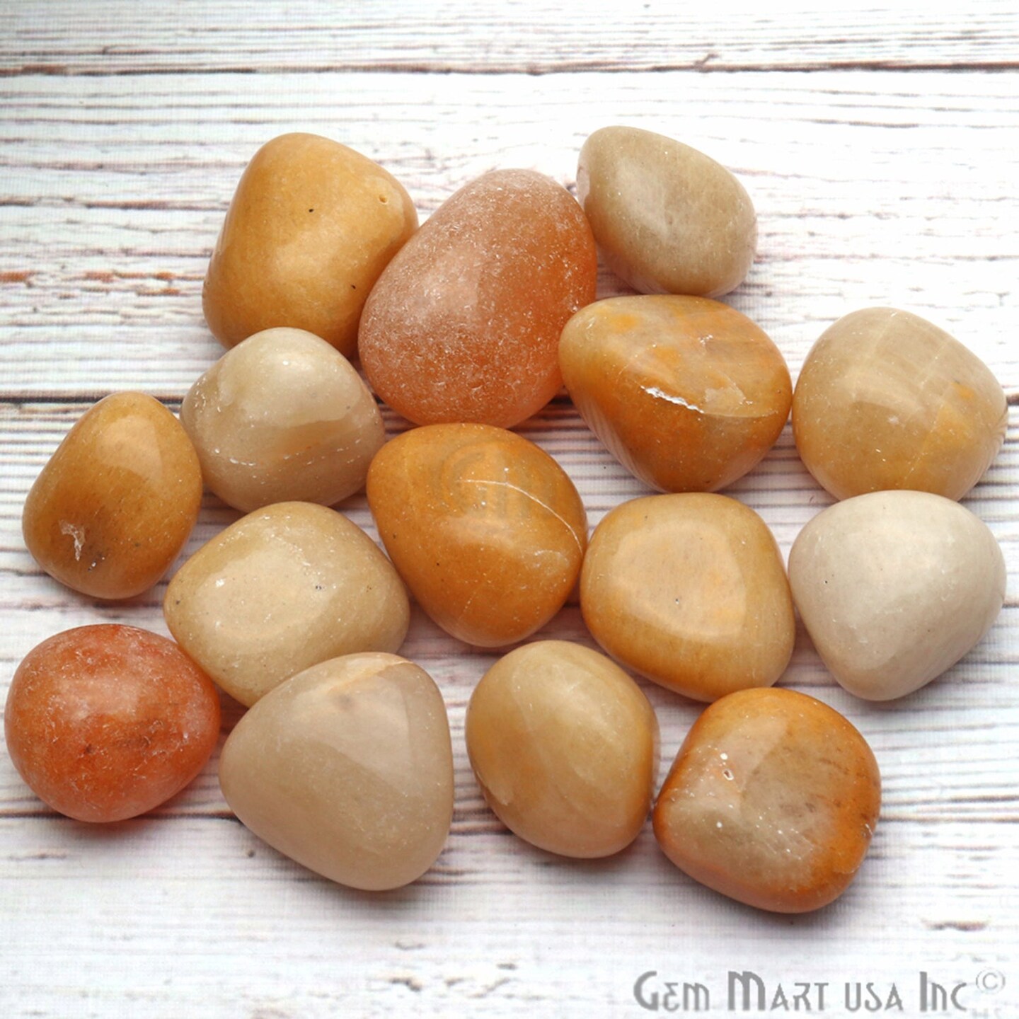 Agate Tumbled Stone, 3.53oz Lot Loose Undrilled Tumbled, Natural Smooth Stone, 25x16mm (Approx), 10-15 pieces, GemMartUSA (15002)