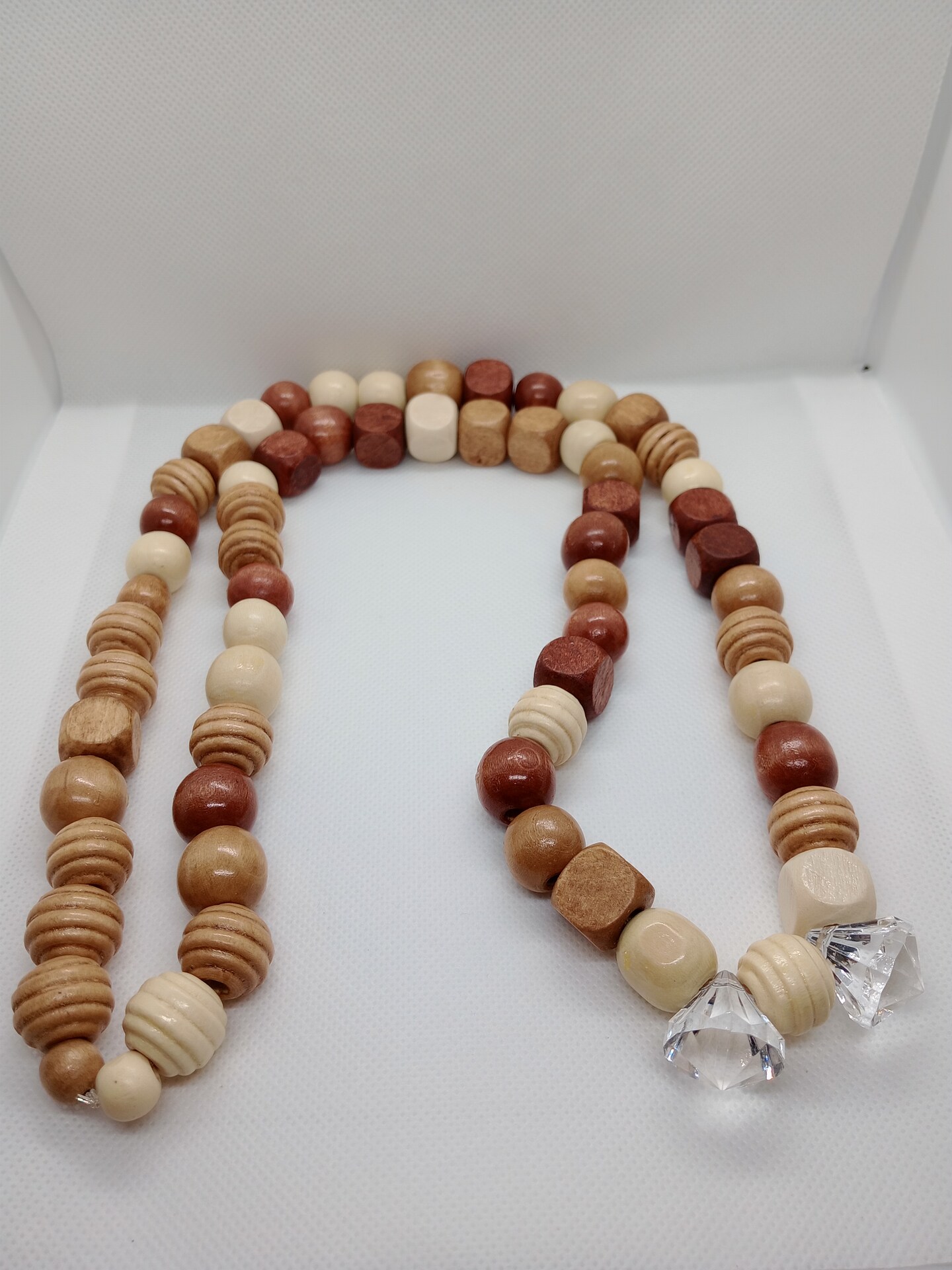 Of Your Own Accord Orange Wood Bead Necklace – WICKED WONDERS