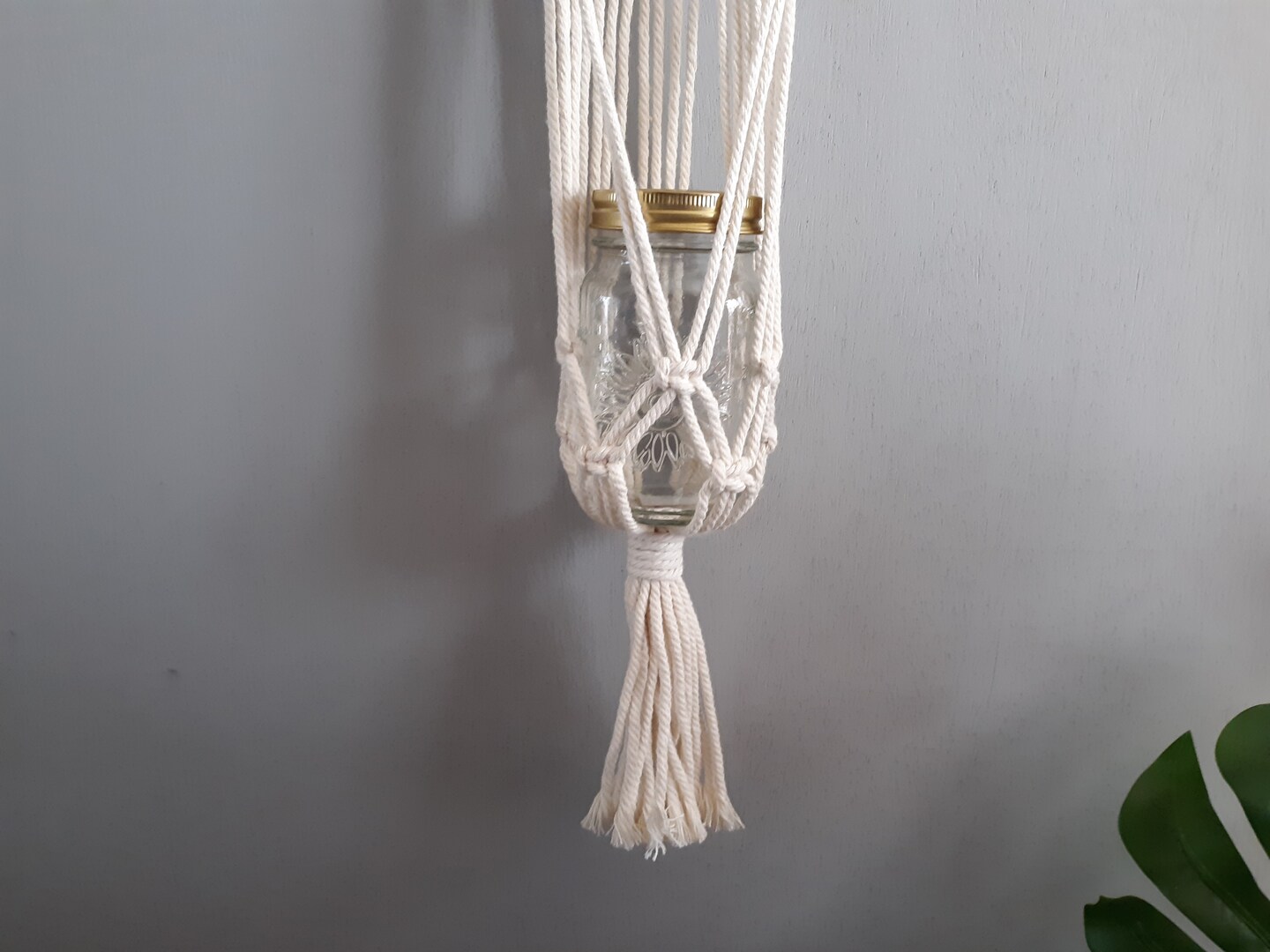 Teardrop Macrame Wall Hanging Planter, Rustic Wedding Decor Mason Jar  Holder for Tea Lights, Knotted Home Decor Herb Garden Holder, Boho |  MakerPlace by Michaels