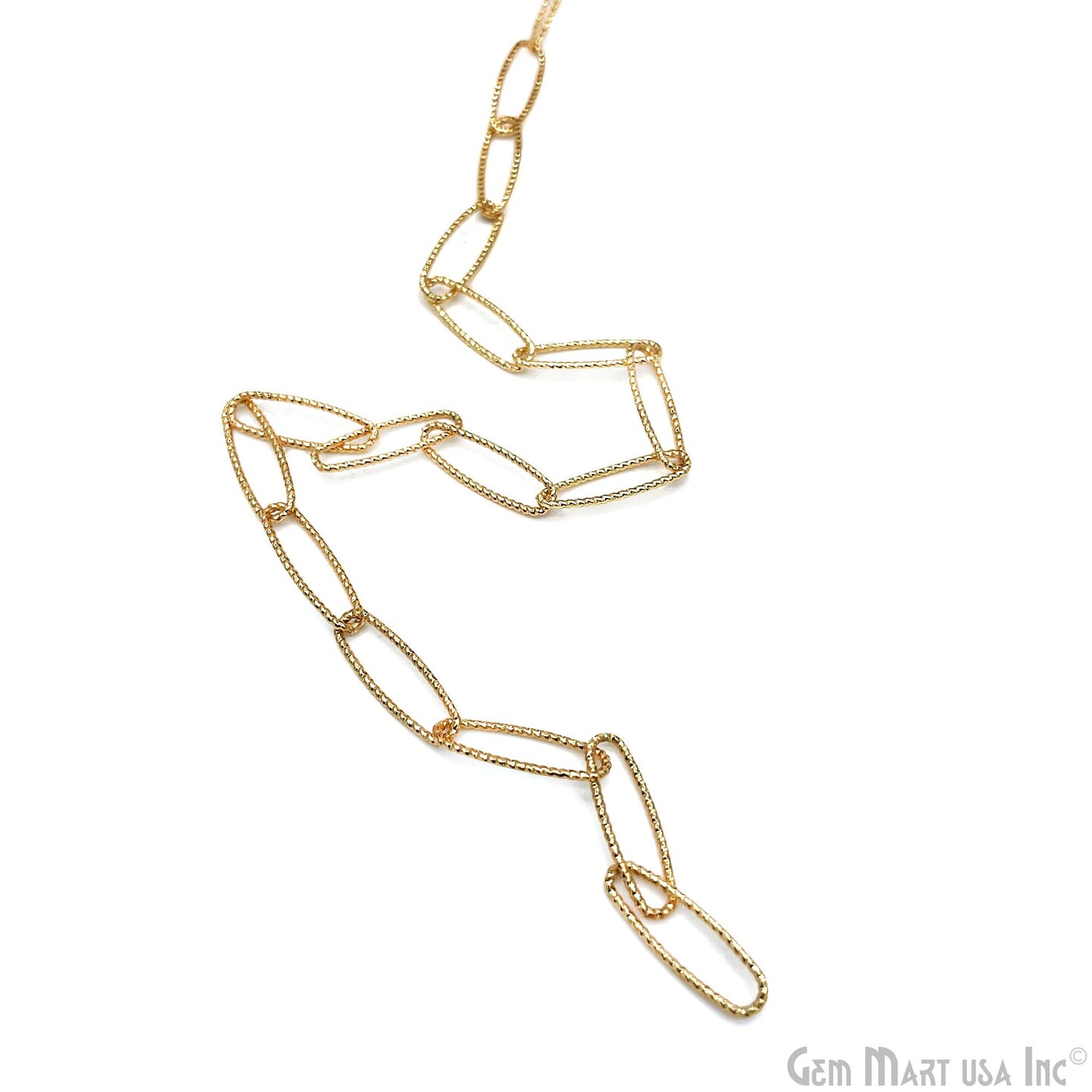 Gold Finding Chain, Gold Plated Jewelry Making Chain, DIY Necklace Chain, Assorted Styles, 1 foot, GemMartUSA (GPCH)