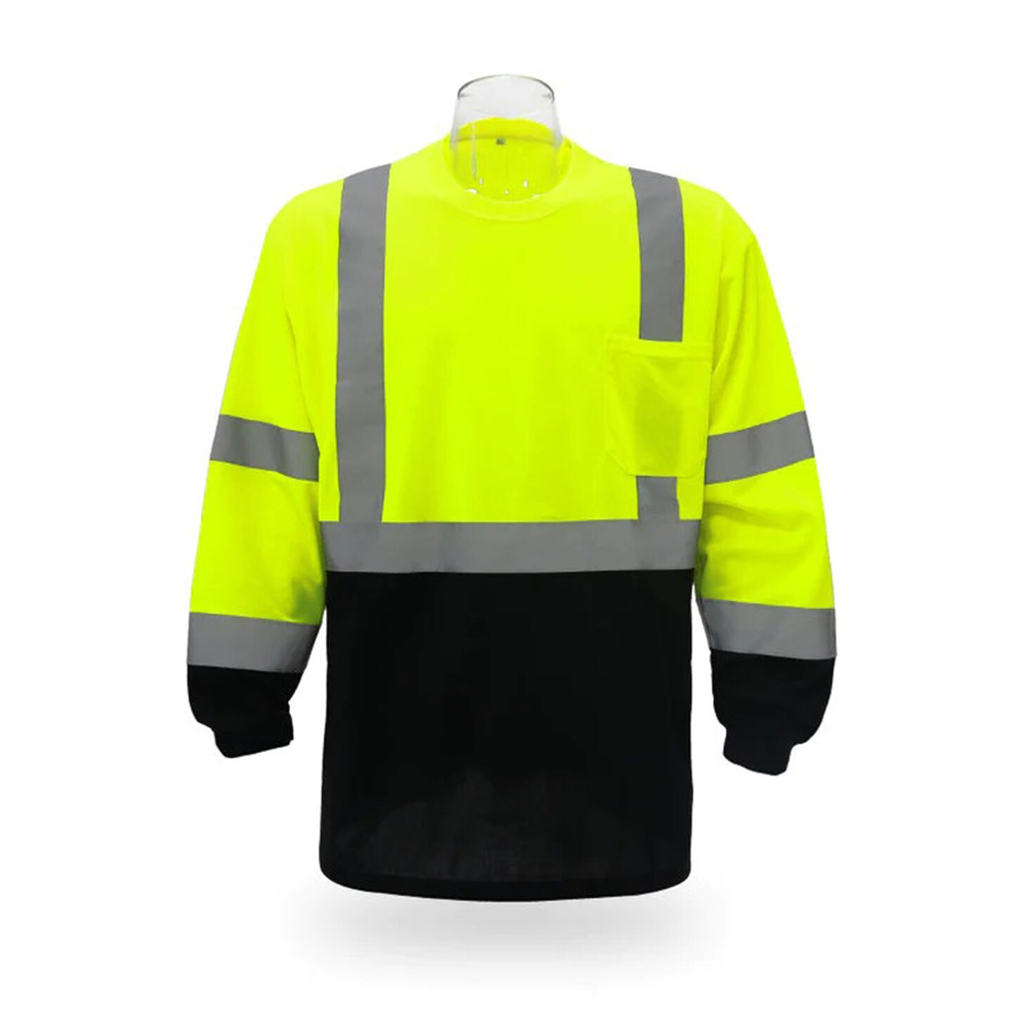High Visibility Contrast Long Sleeve Safety T-shirt | RADYAN&#xAE;