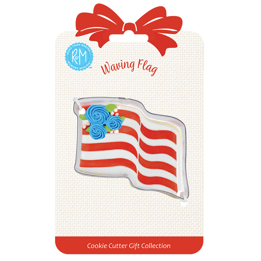 Waving Flag Cookie Cutter 3&#x22; Carded