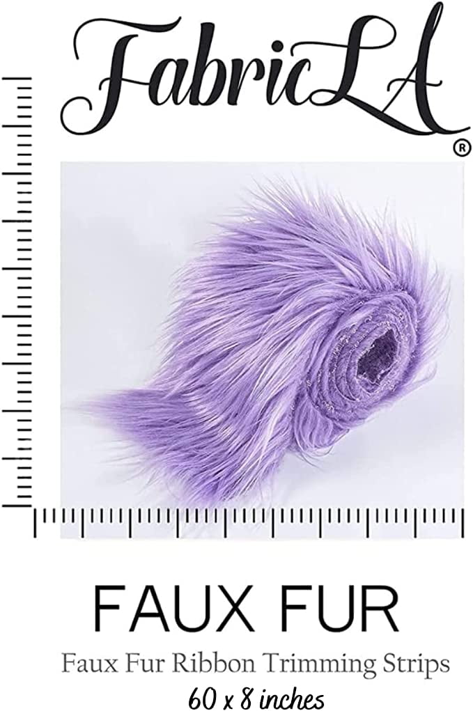 FabricLA Shaggy Faux Fur Roll - Acrylic Fabric 8 X 60 Inches Rolls of Fur  - Artificial Fur Material - Use Faux Fur Piece for Crafts, DIY, Hobby,  Costume Design, Decoration - Fuchsia 