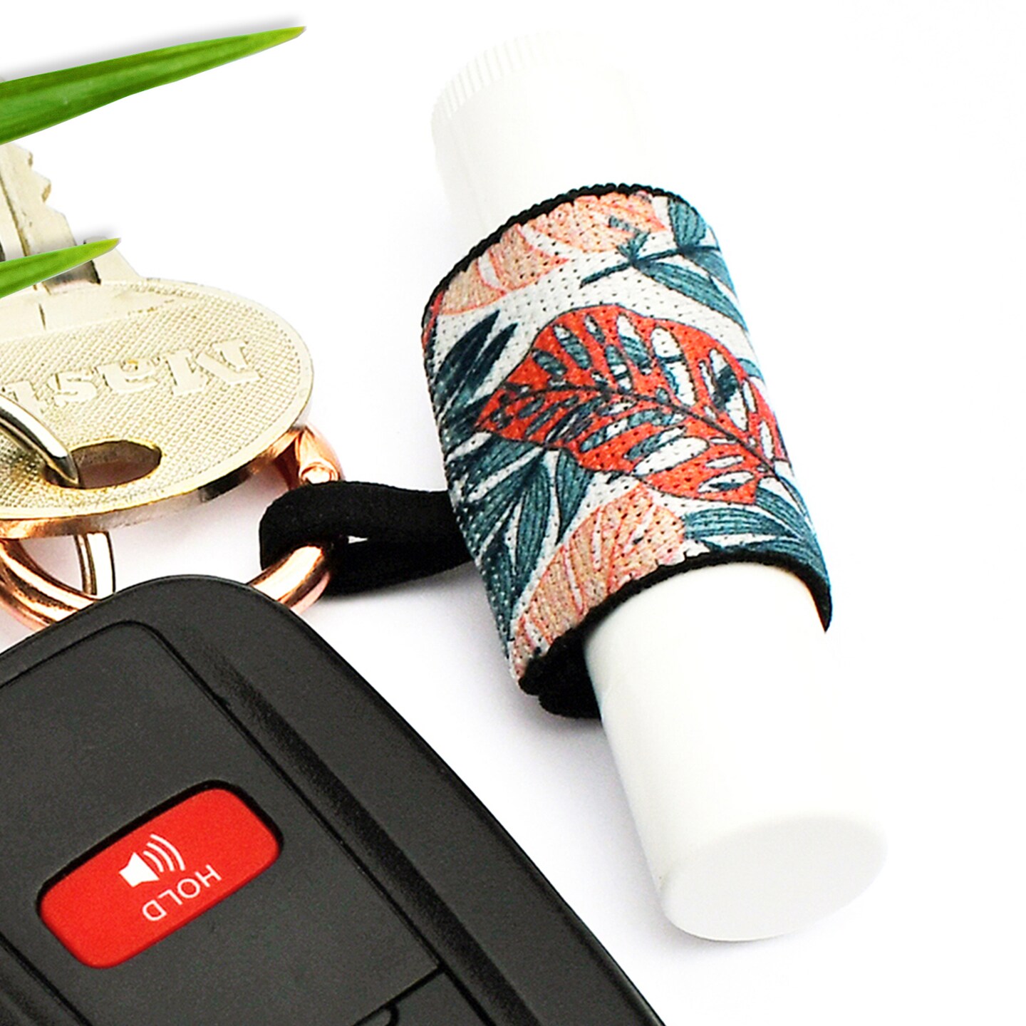 Chapstick Holder with Carabiner Keychain, Lipstick Holder, Lip