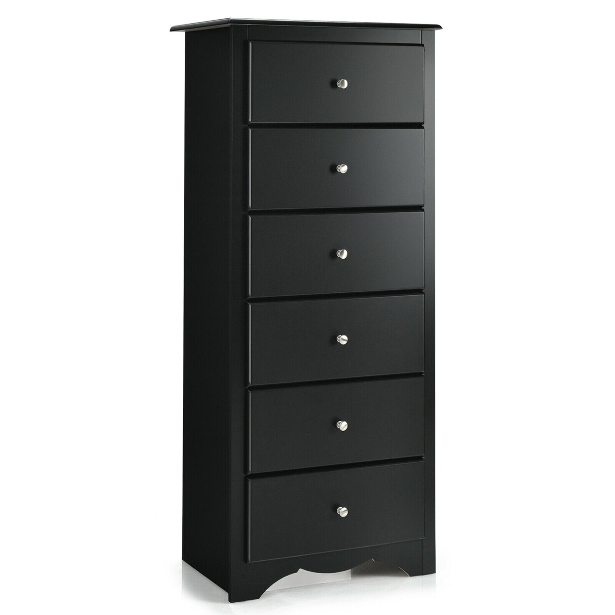 6 Drawer Chest Dresser Clothes Storage Bedroom Tall Furniture Cabinet