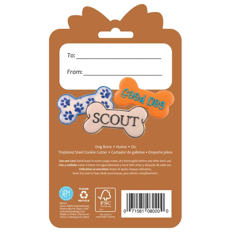 Dog Bone Cookie Cutter 3.5&#x22; Carded