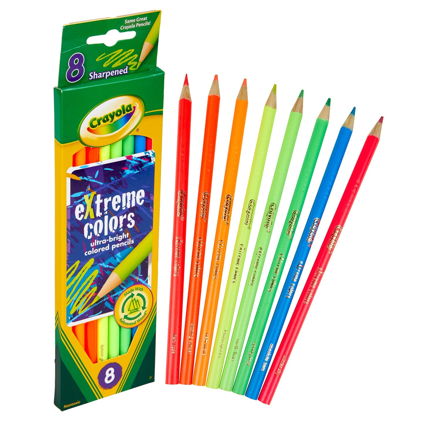 Crayola Extreme Colored Pencils 8/Pkg-Long | Michaels