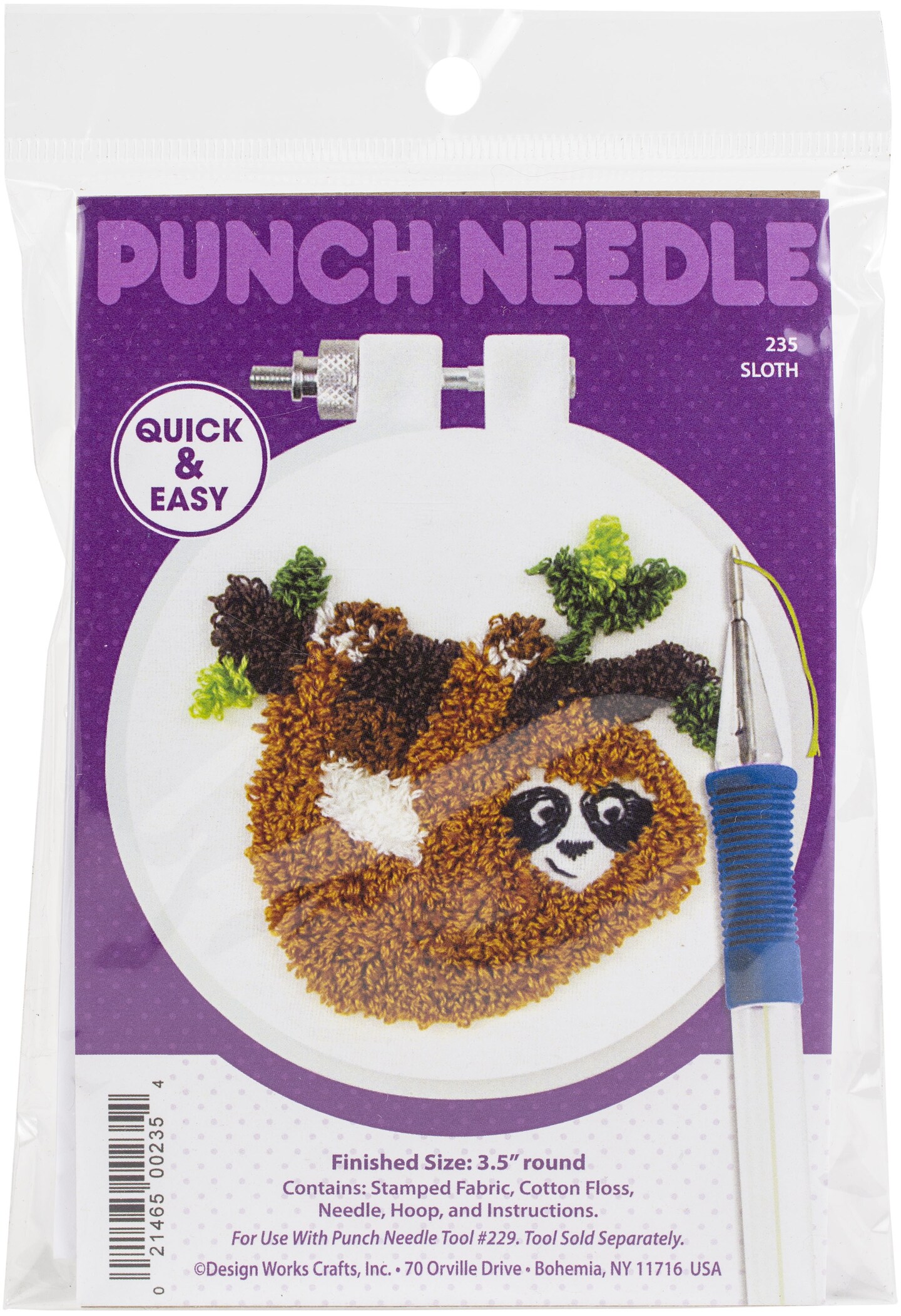 Sloth Punch Needle Kit, Hobby Lobby