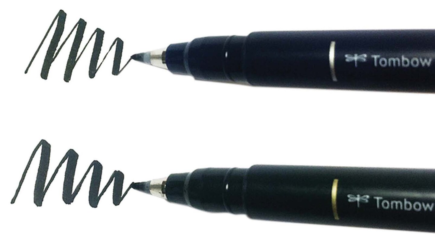 Tombow Fudenosuke Brush Pens 2/Pkg-Black