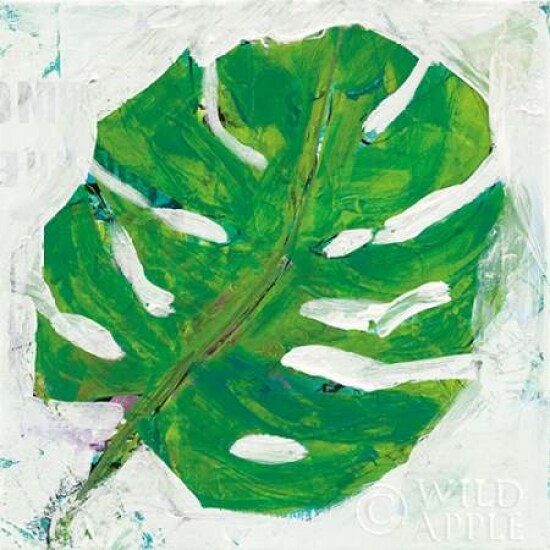 Single Leaf Play on White Poster Print by Kellie Day - Item # VARPDX28279