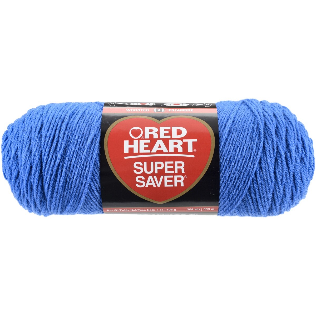 Red Heart Super Saver Blue Yarn - 3 Pack of 198g/7oz - Acrylic - 4 Medium (Worsted) - 364 Yards - Knitting/Crochet