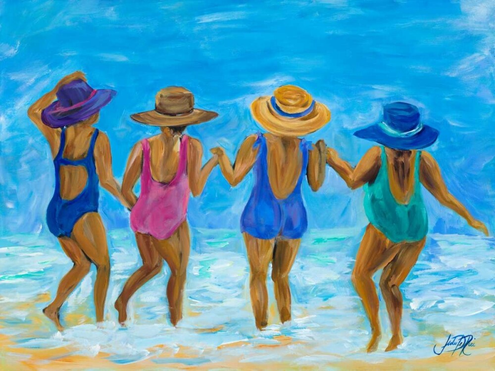 Ladies on the Beach I Poster Print by Julie DeRice - Item # VARPDX11474C