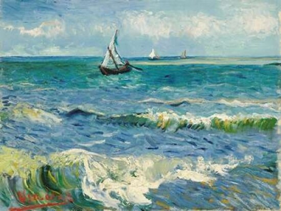 Les Saintes-Maries-de-la-Mer Poster Print by Vincent Van Gogh - Item # VARPDX3VG557