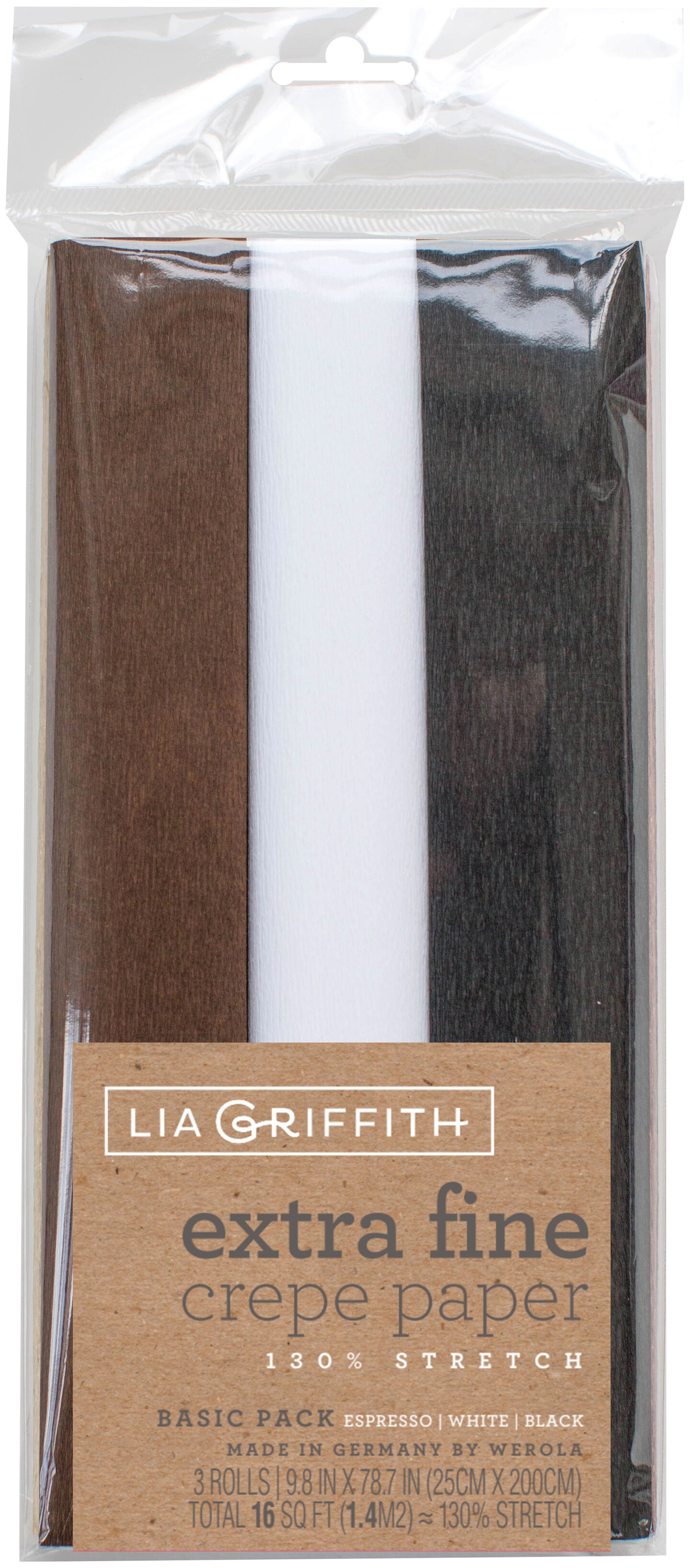 Lia Griffith Extra Fine Crepe Paper 3/Pkg-Basic