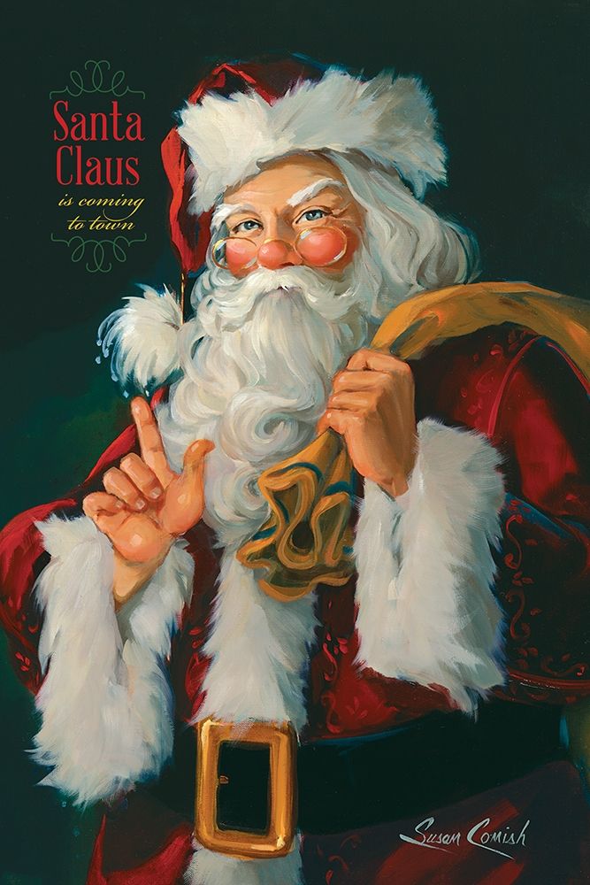 Santa Claus Is Coming Poster Print by Susan Comish - Item # VARPDXSCM1429