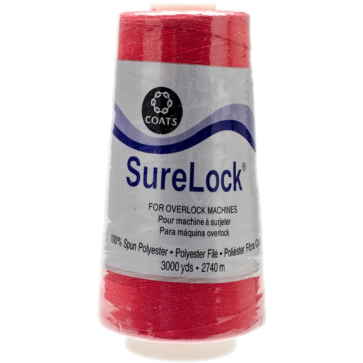 Coats Surelock Overlock Thread 3,000Yd-Red