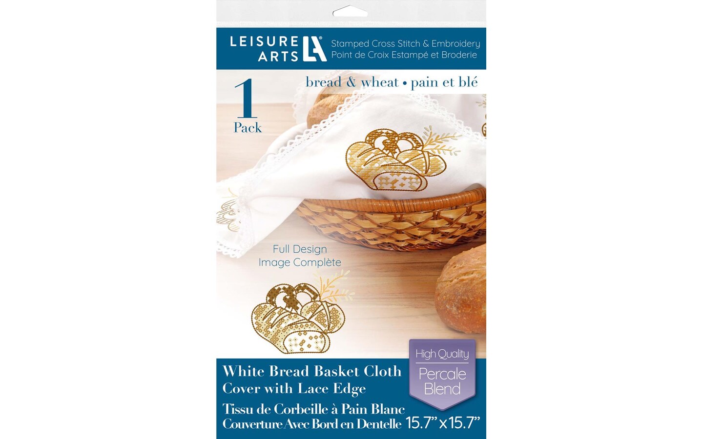 Leisure Arts Bread Basket Cloth Cover Bread&Wheat Michaels
