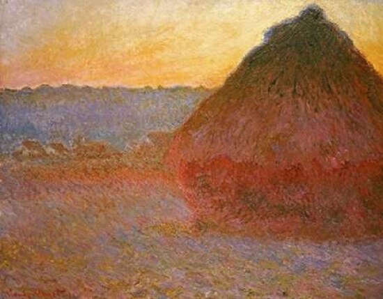 Haystacks Pink and Blue Impressions Poster Print by Claude Monet - Item # VARPDX265246