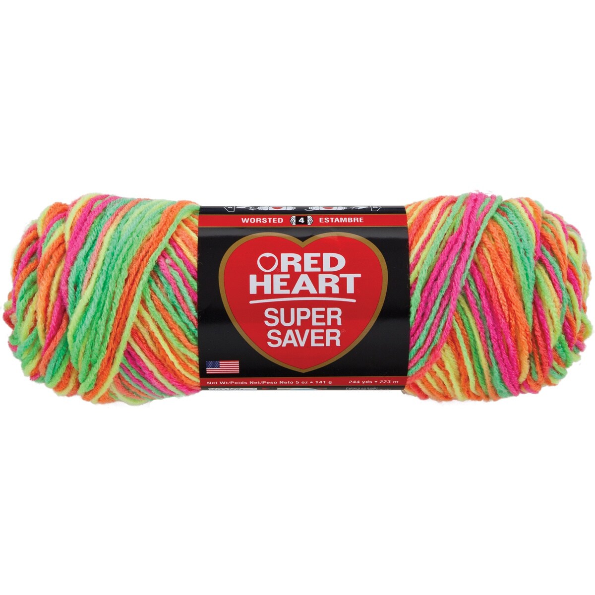 Multipack of 24 Red Heart Super Saver YarnDay Glow Michaels