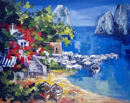 Paesaggio caprese Poster Print by Roberto di Viccaro - Item # VARPDXRO005