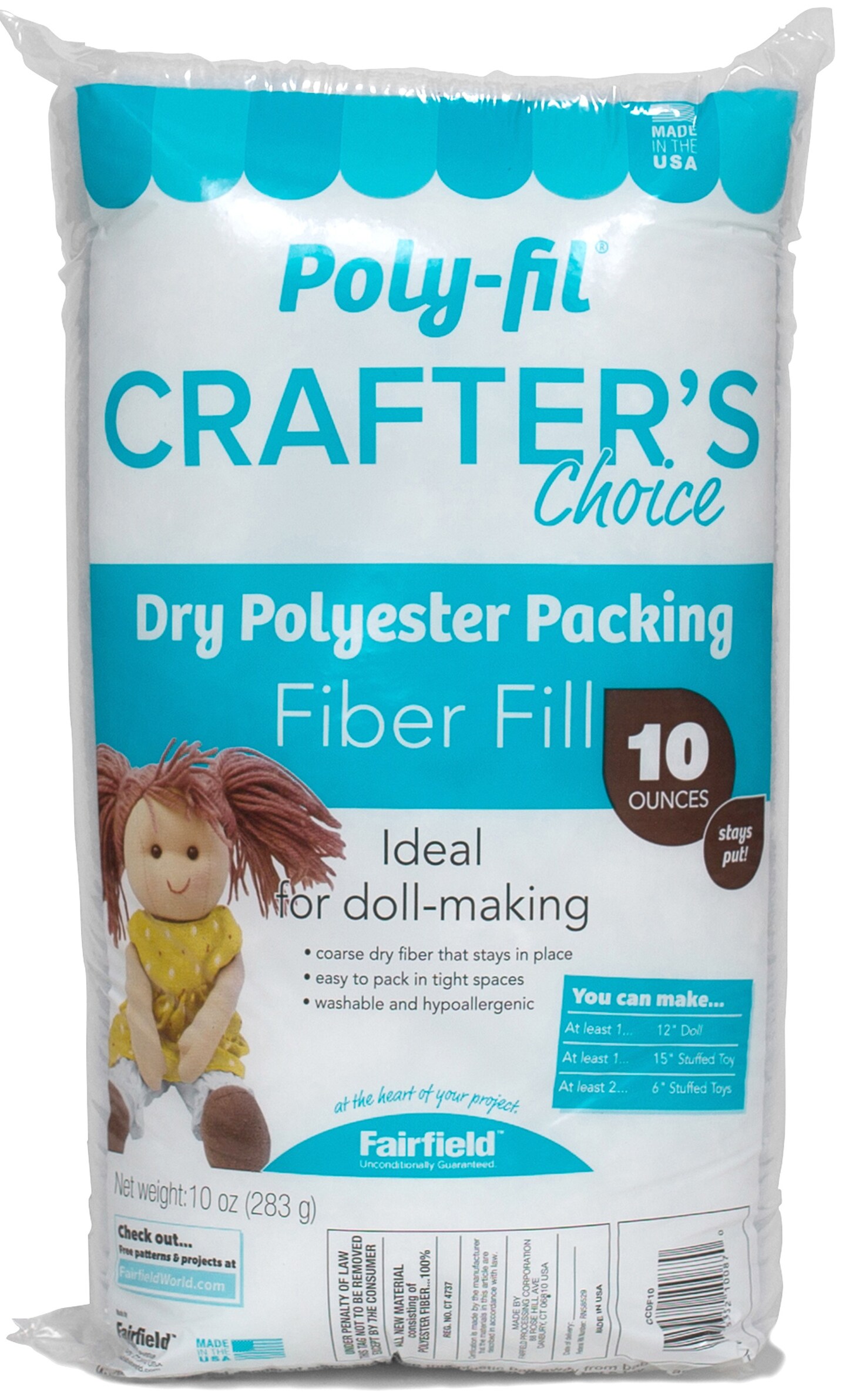 Fairfield Crafter&#x27;s Choice Polyester Fiberfill-10oz