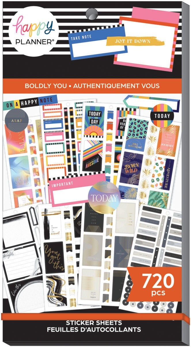Happy Planner Sticker Value Pack 30/SheetsBoldly You Michaels