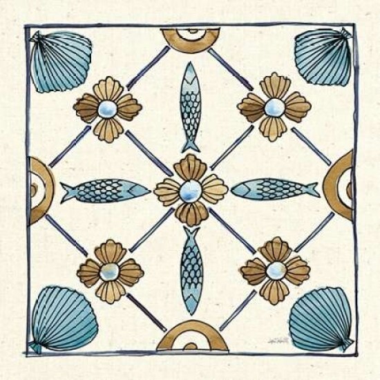 Coastal Breeze Tile II Poster Print by Anne Tavoletti - Item # VARPDX20653