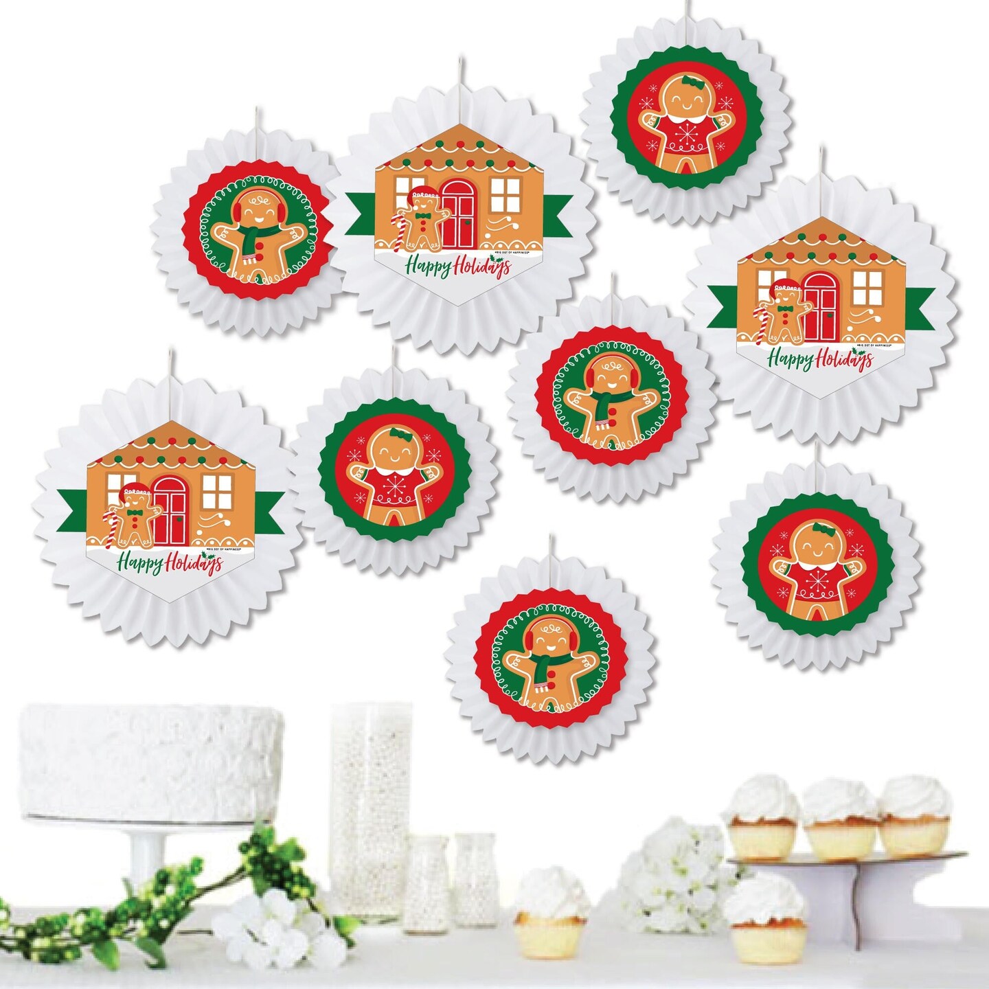 Big Dot Of Happiness Gingerbread Christmas - Holiday Party Decor