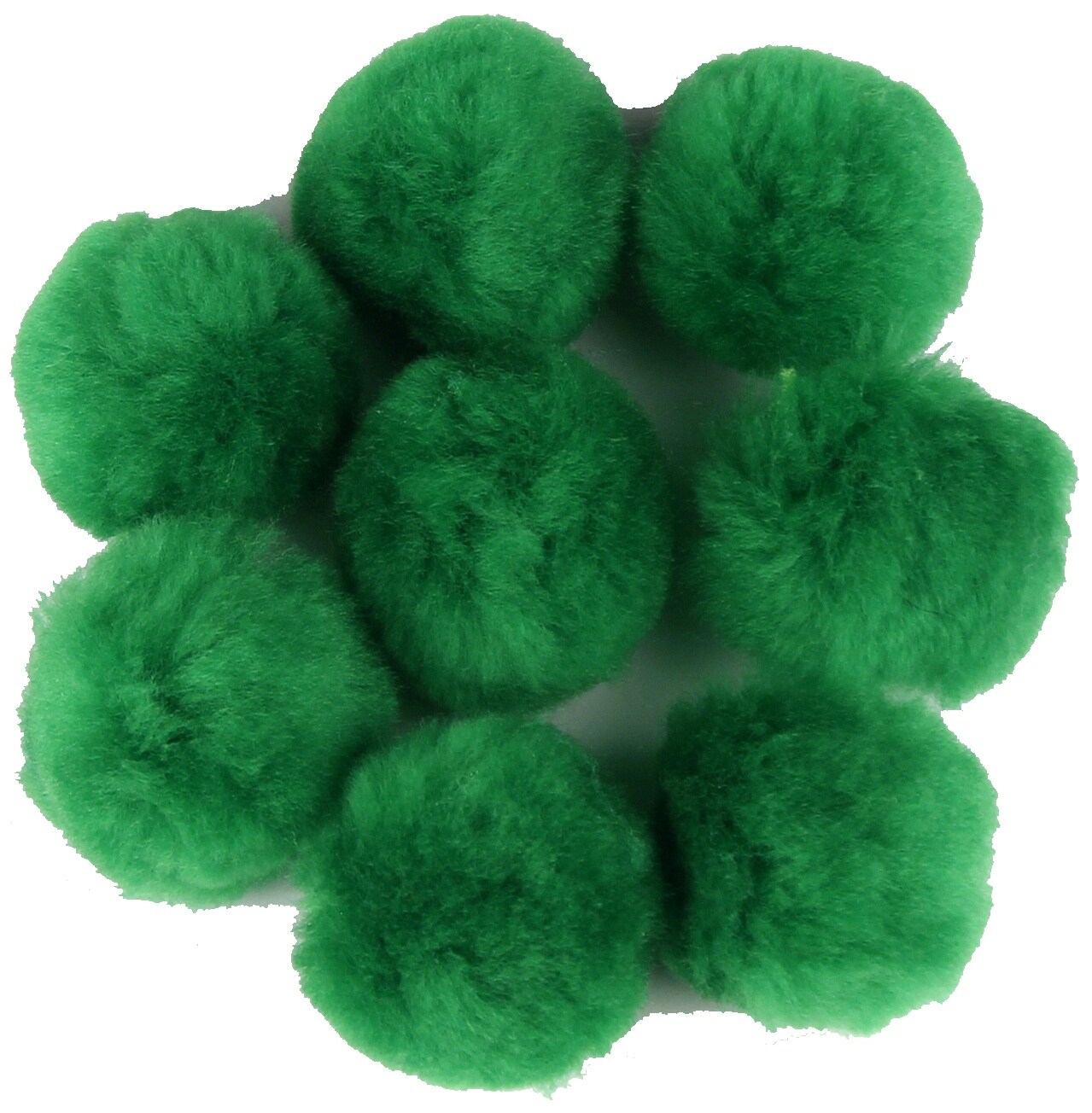 Touch Of Nature 2&#x22; Pom-Poms 8/Pkg-Kelly Green