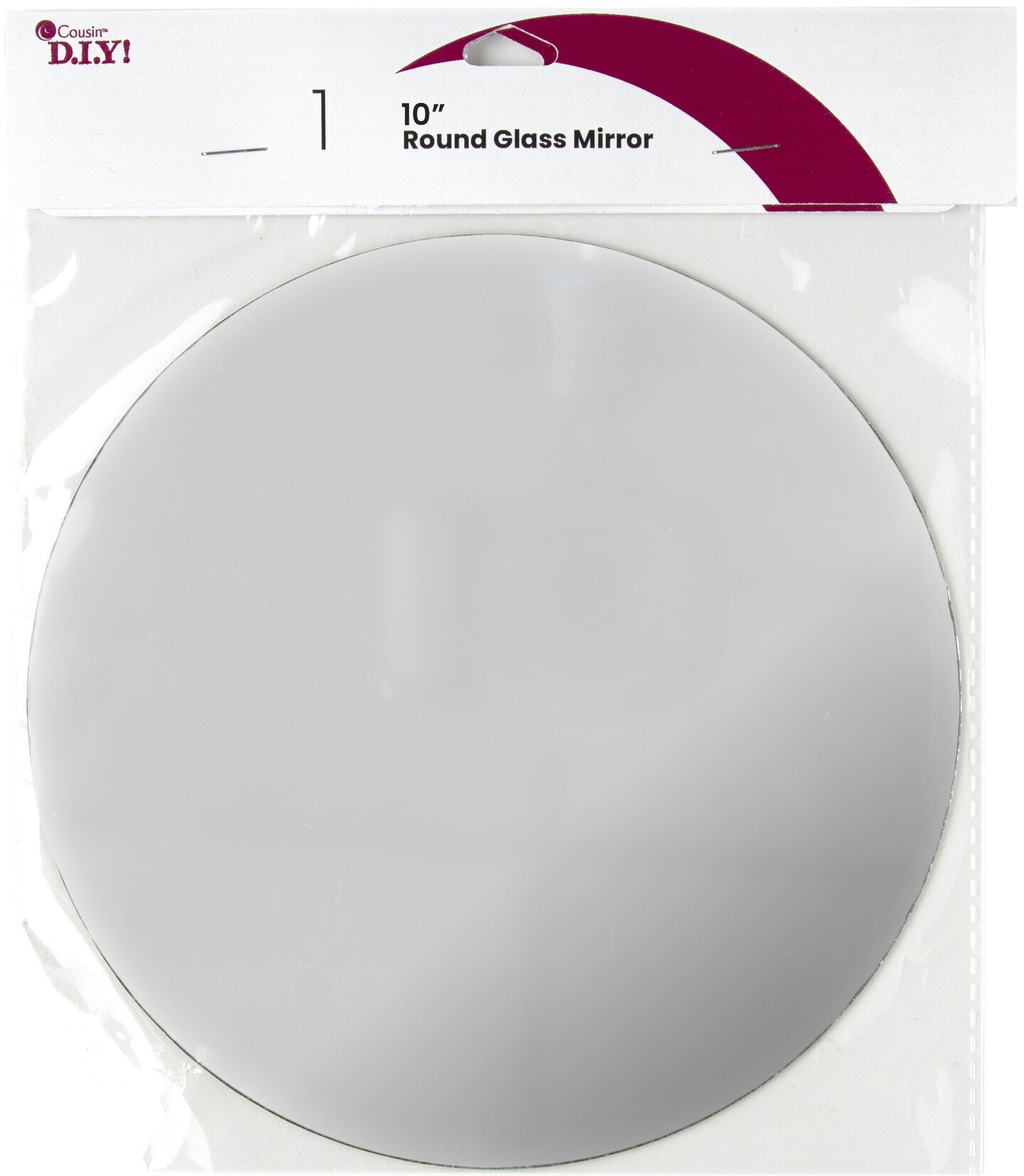 CousinDIY Round Glass Mirror-10"