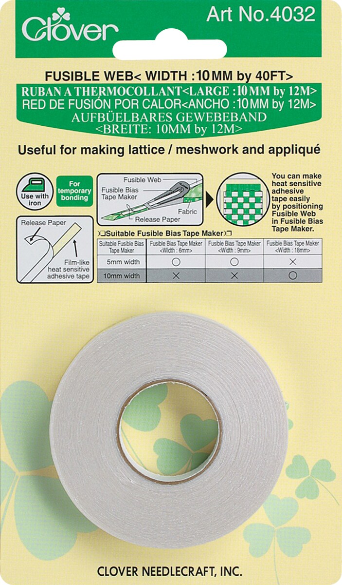 Clover Fusible Web Tape 10mmX40&#x27;