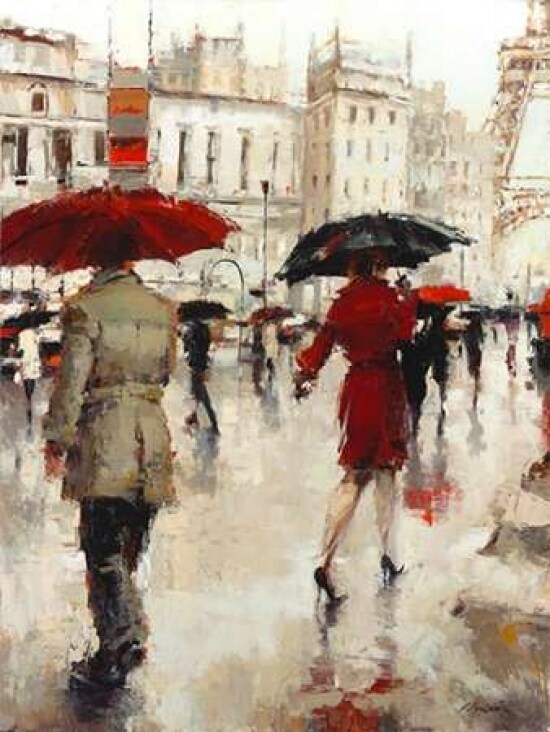 Parting on a Paris Street Poster Print by Lorraine Christie - Item # VARPDXC1112D