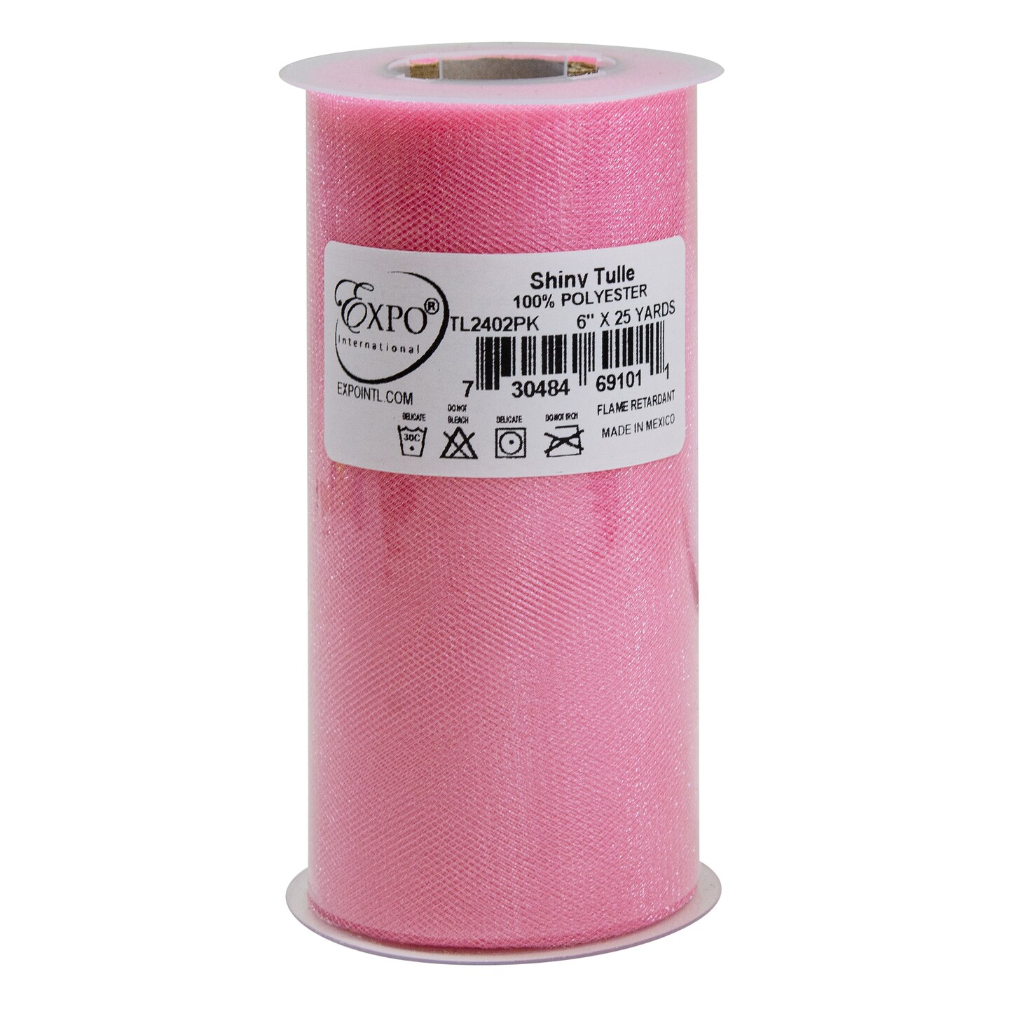 Expo Shiny Tulle 6&#x22;X25yd Spool-Pink