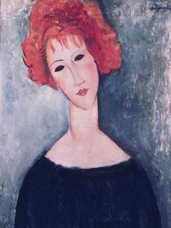 Red Head Poster Print by Amedeo Modigliani - Item # VARPDX3AM068