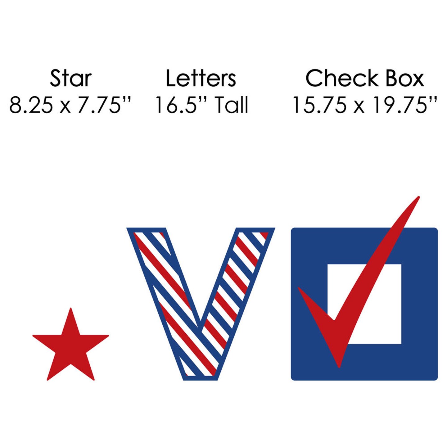 Big Dot of Happiness Big Dot of Happiness Vote Here - Yard Sign Outdoor Lawn Decorations - Political Election Day Yard Signs - Vote