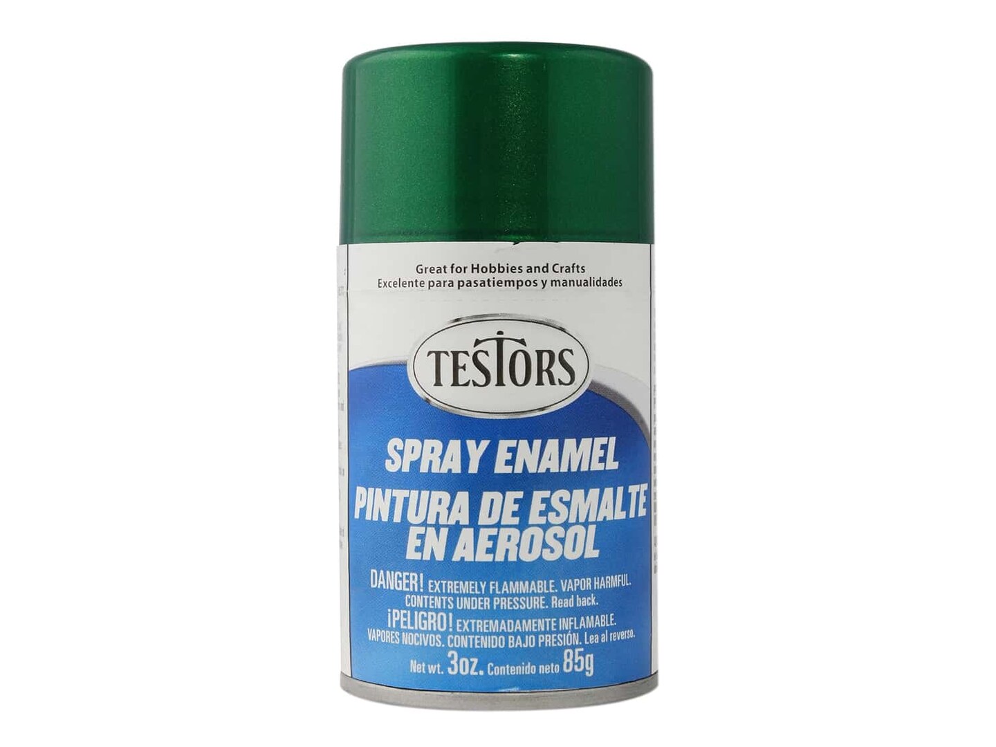 Testors Enamel Spray Paint - Metallic - Flake Green 3 oz.