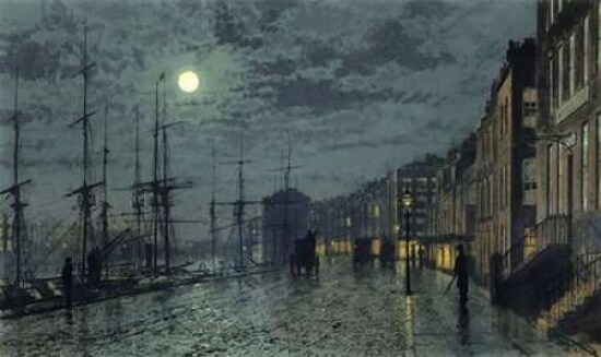 City Docks by Moonlight Poster Print by John Atkinson Grimshaw - Item # VARPDX282154