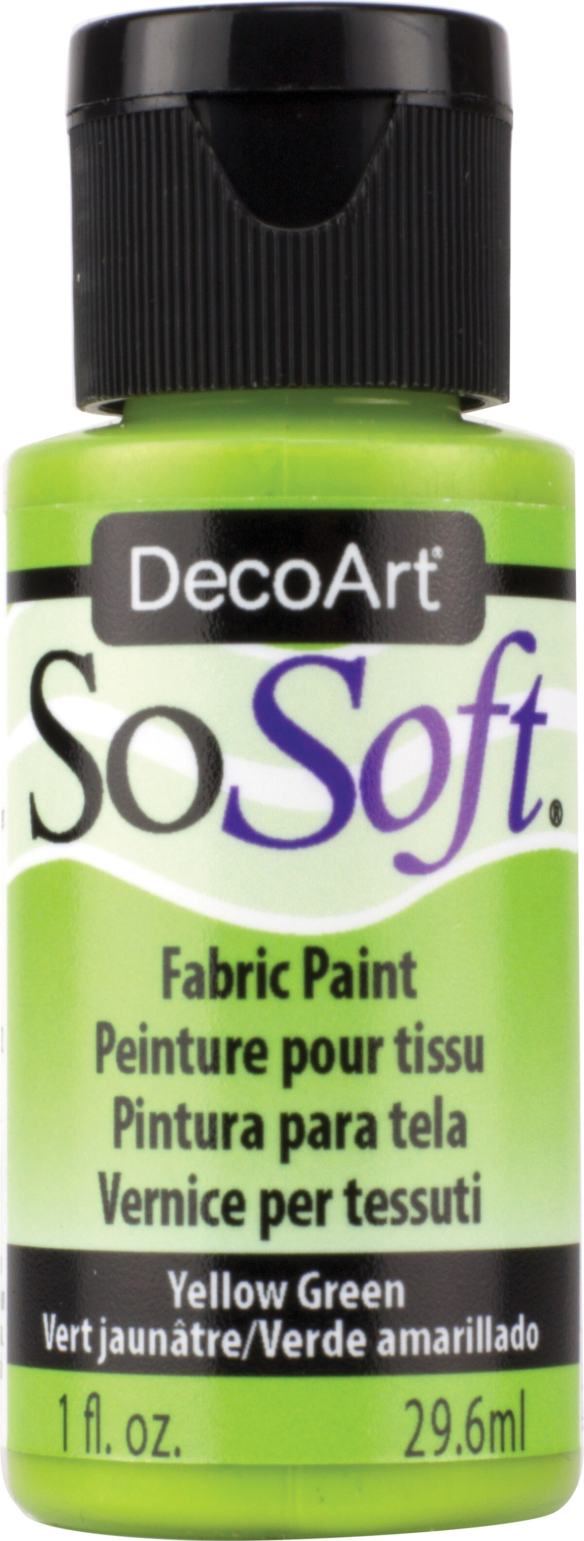 Decoart Sosoft Fabric Acrylic Paint 1OzYellow Green Michaels